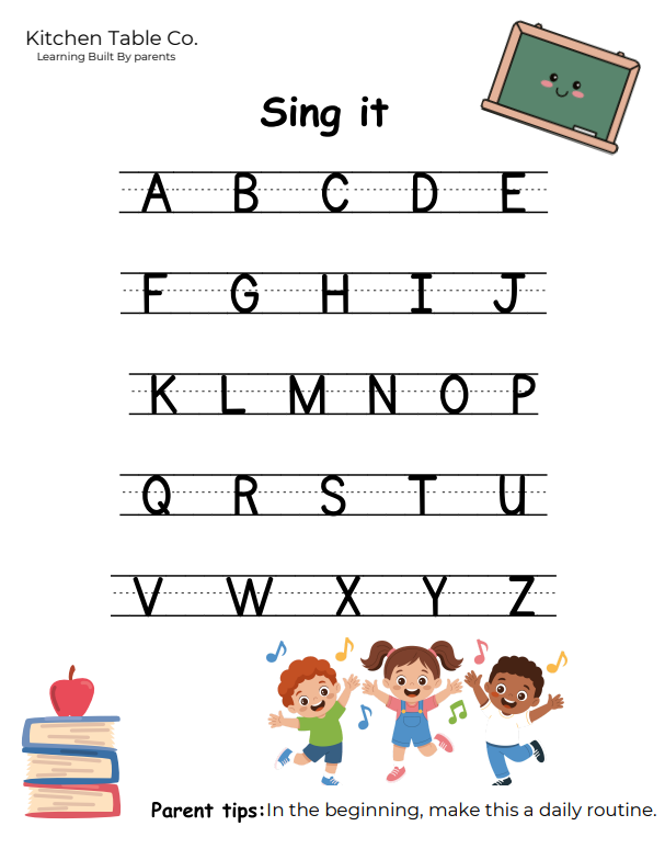 Kitchen Table Co. Letters & Phonics Pack